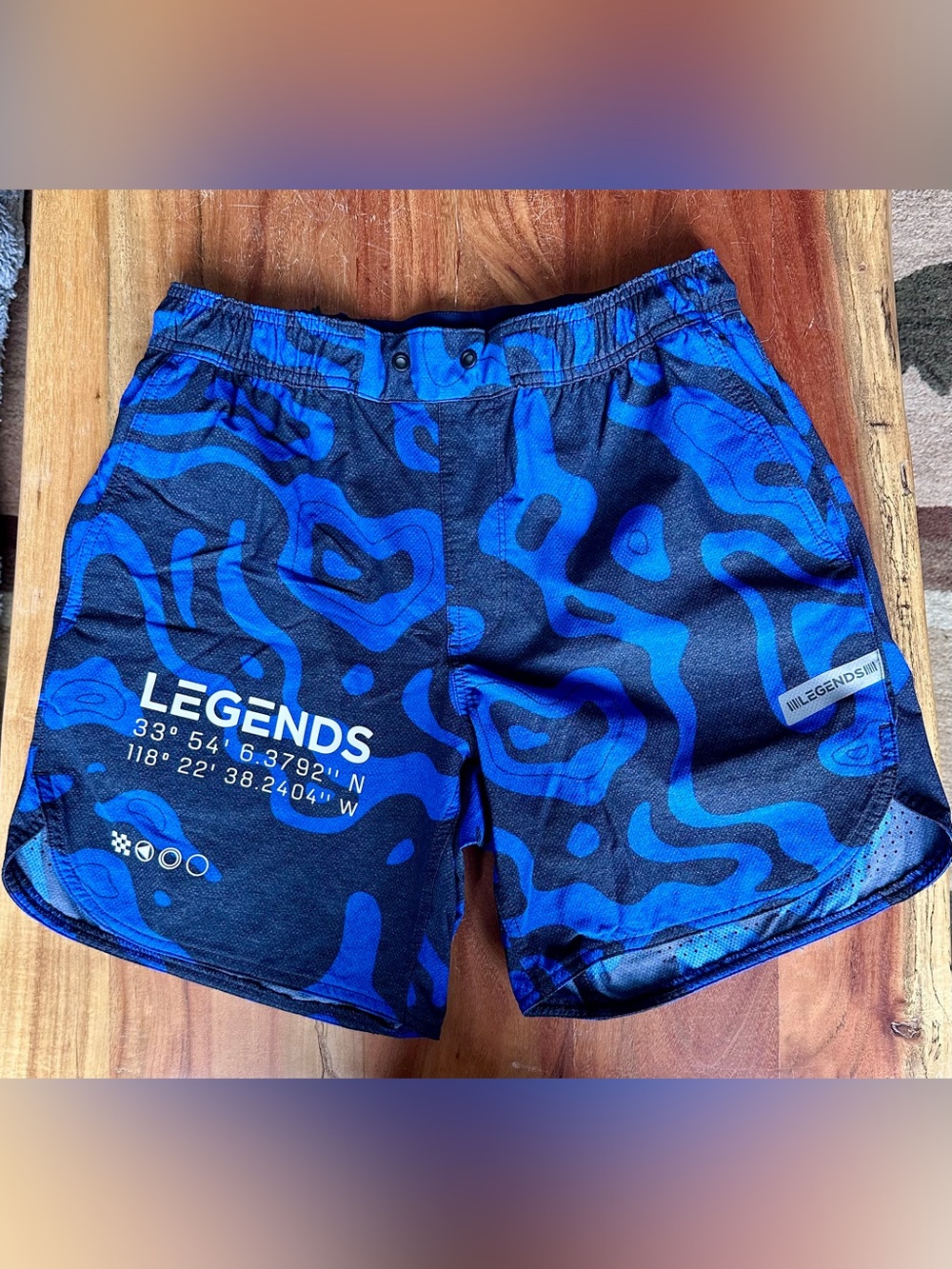 Legends Luka HD Latitude Camo shorts - S, 7" inseam with liner